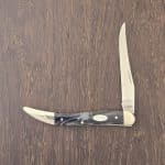 Case XX USA No. 23674 SparXX Black Pearl Kirinite Smooth Medium Texas Toothpick 1010094 SS knife for sale