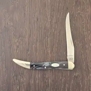 Case XX USA No. 23674 SparXX Black Pearl Kirinite Smooth Medium Texas Toothpick 1010094 SS knife for sale