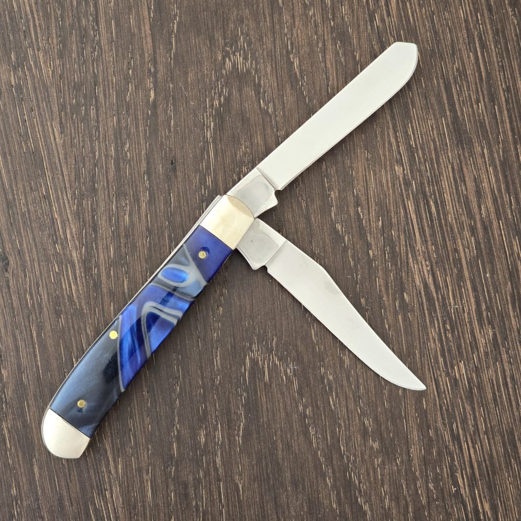 Case XX USA No. 70563 Ocean Blue Kirinite Smooth Mini Trapper 10207 SS – gallery image 3