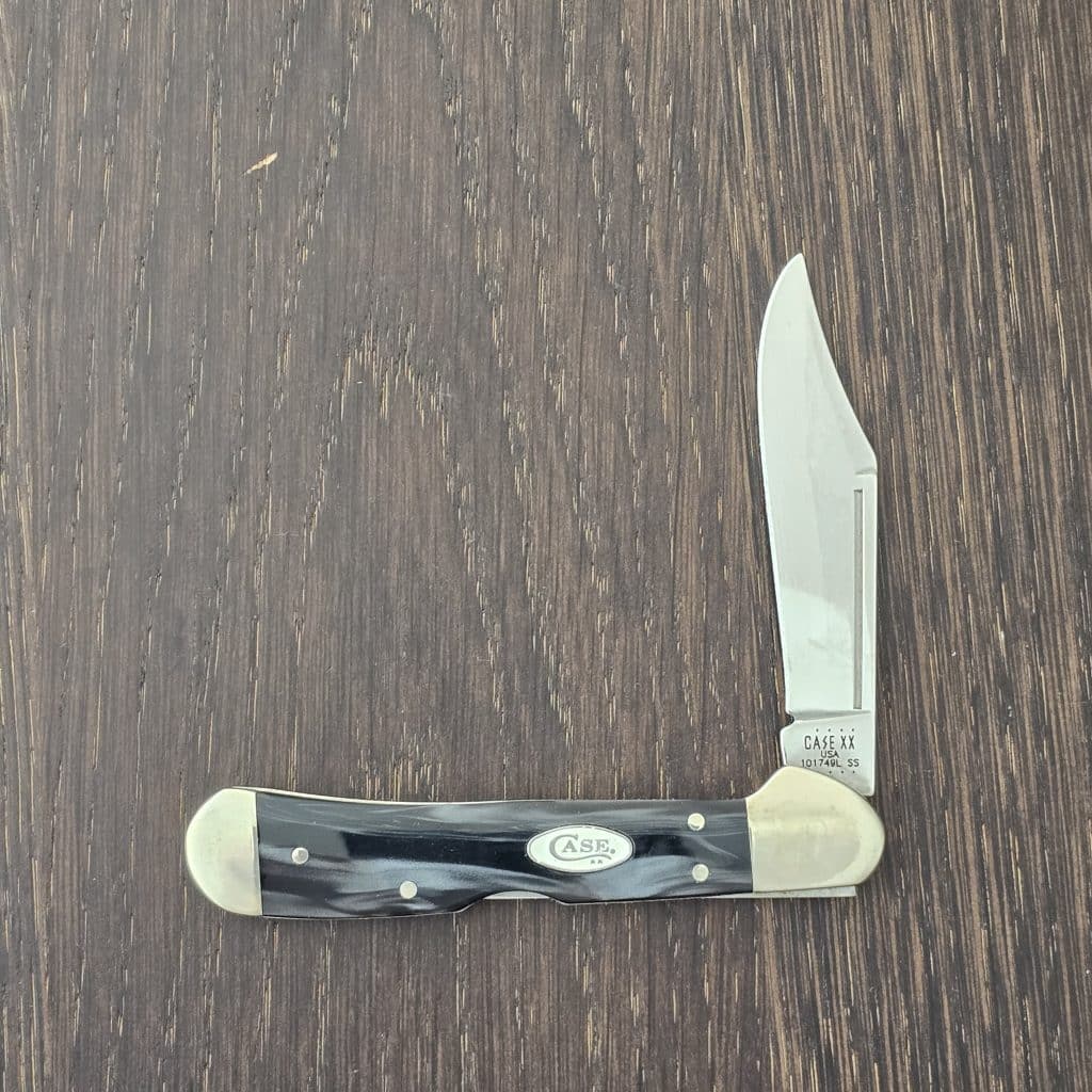 Case XX USA No. 23676 SparXX Black Pearl Kirinite Smooth Mini Copper Lock 101749L SS knife for sale
