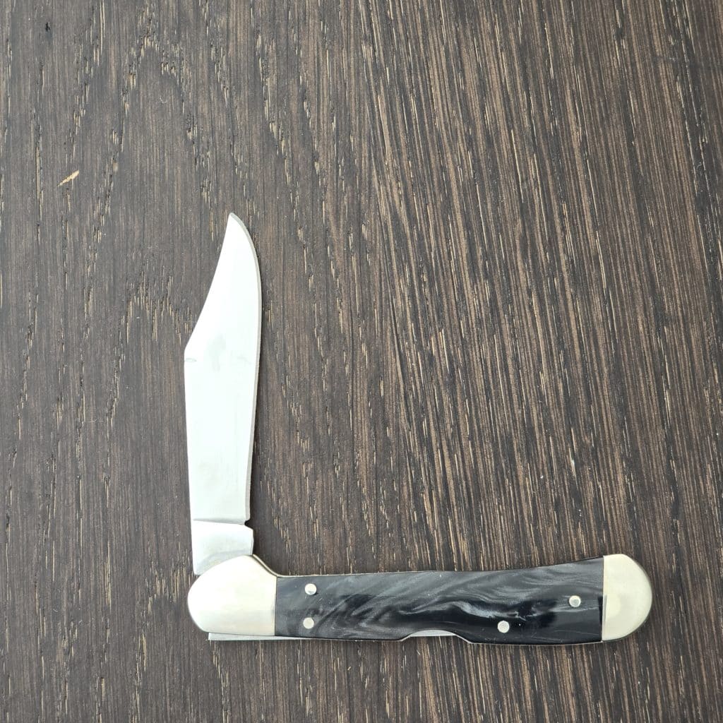 Case XX USA No. 23676 SparXX Black Pearl Kirinite Smooth Mini Copper Lock 101749L SS knife for sale