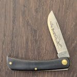 Case XX USA No. 00095 Black Synthetic Smooth Sod Buster JR 2137 SS knife for sale