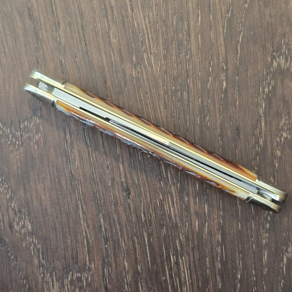 Great Eastern Cutlery #981226 Chestnut Peach Seed Bone SFO for Collector Knives knife for sale