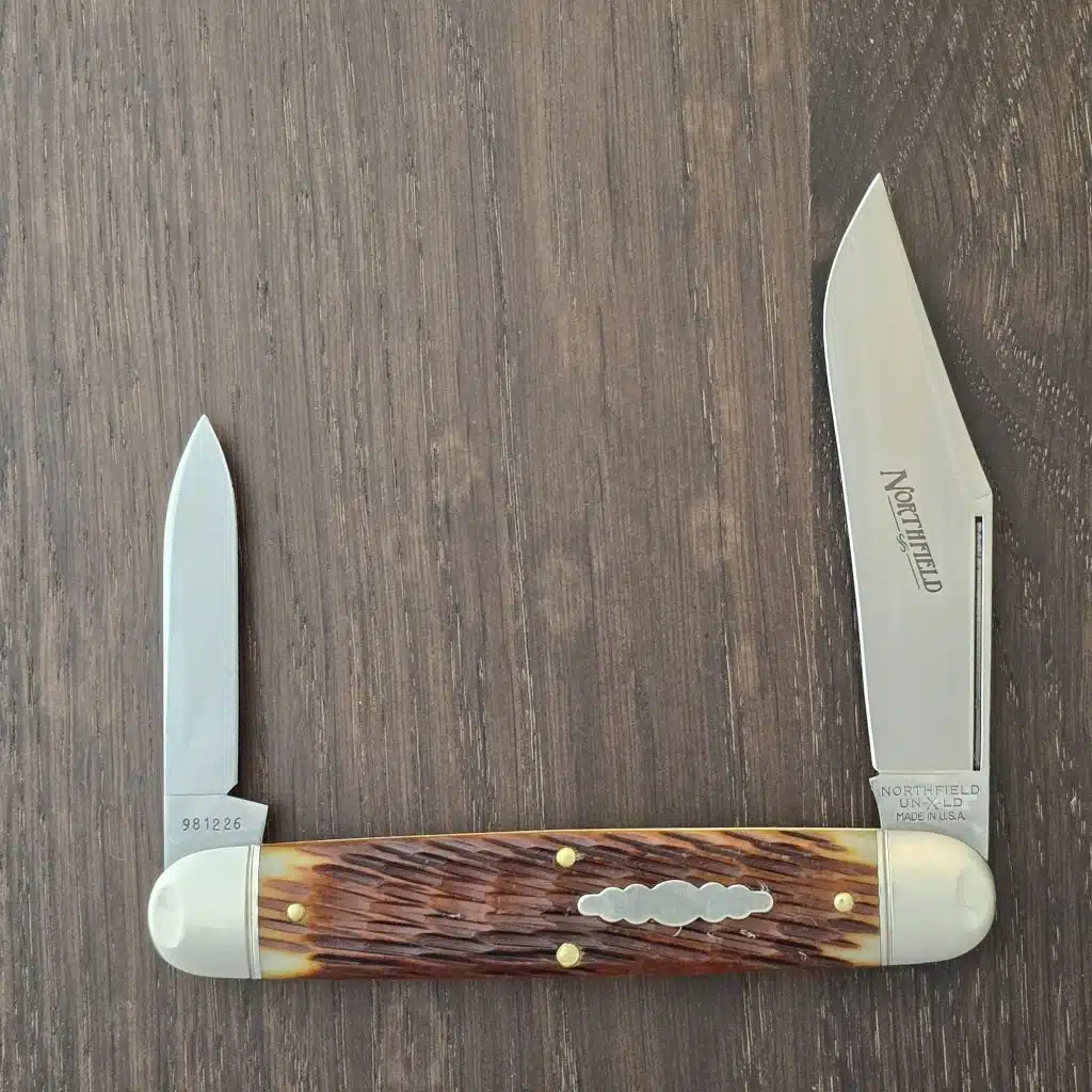 Great Eastern Cutlery #981226 Chestnut Peach Seed Bone SFO for Collector Knives knife for sale