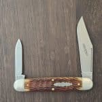Great Eastern Cutlery #981226 Chestnut Peach Seed Bone SFO for Collector Knives