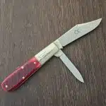 Great Eastern Cutlery #771225 Blood Red Sawcut Bone knife for sale