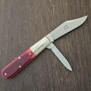 Great Eastern Cutlery #771225 Blood Red Sawcut Bone knife for sale