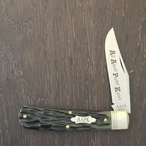 Great Eastern Cutlery #748116 Antique Green Jigged Bone knife for sale