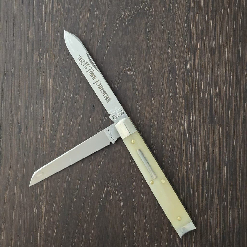 Great Eastern Cutlery #412226 Smooth Oiled Bone" The New Town Physician" PROTOTYPE – gallery image 2