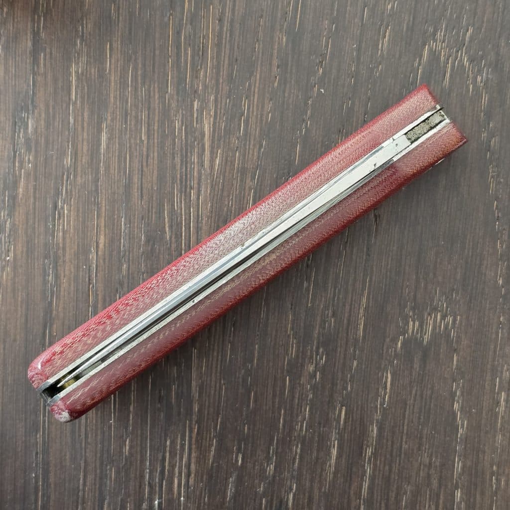Great Eastern Cutlery #715121 Red Linen Micarta (Used) – gallery image 4
