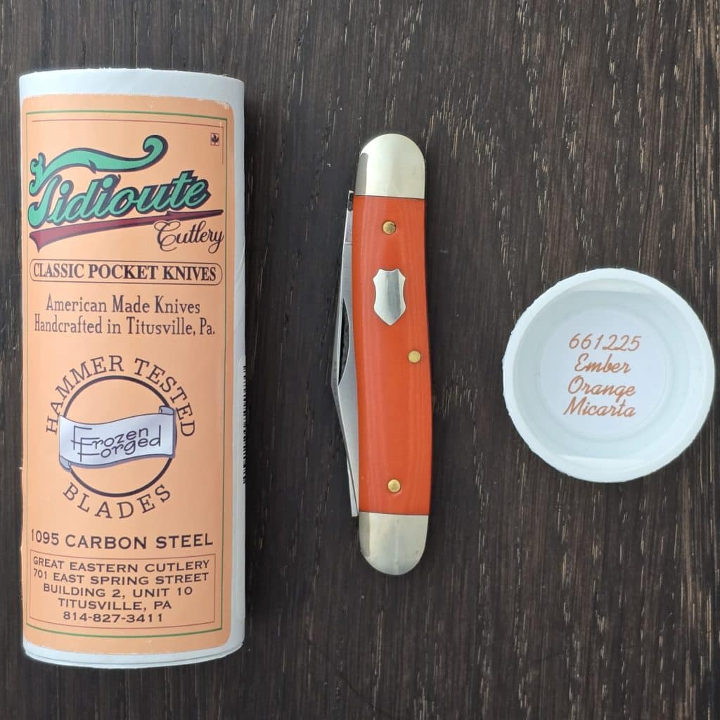Great Eastern Cutlery #661225 Ember Orange Micarta (used) – gallery image 2