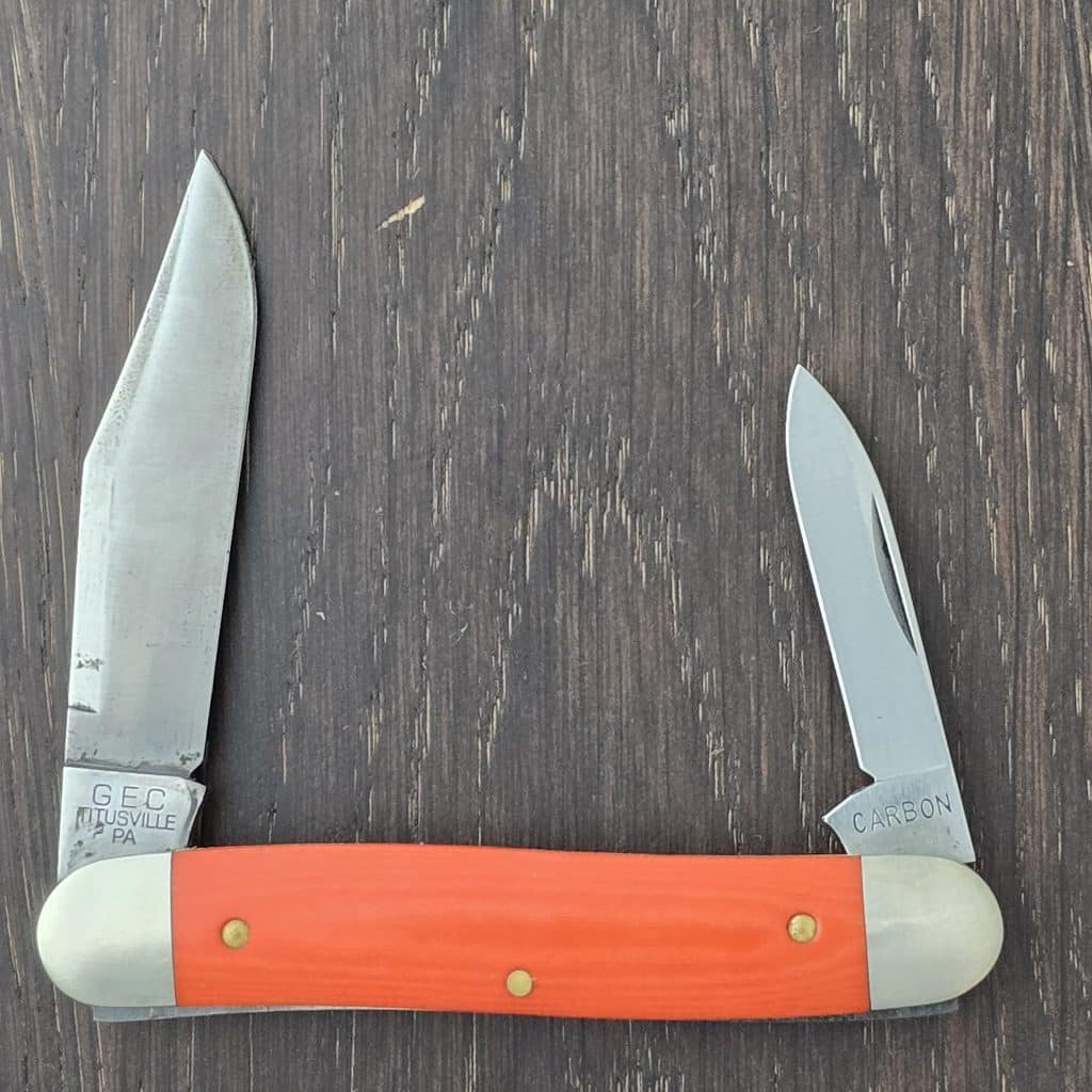 Great Eastern Cutlery #661225 Ember Orange Micarta (used) – gallery image 3