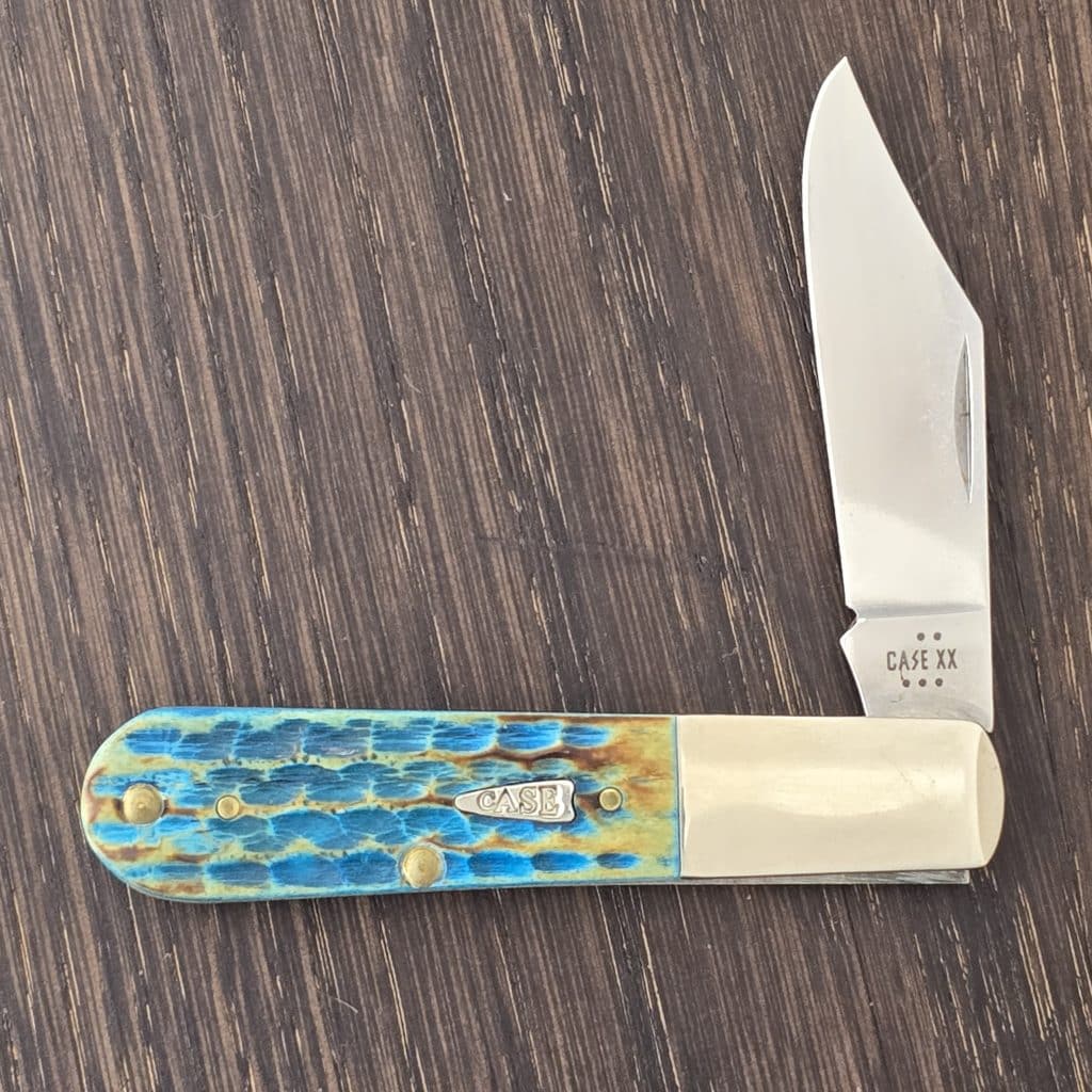Case XX USA No. 25214 Burnt Sea Dragon Bone Corn Cob Jigged Barlow