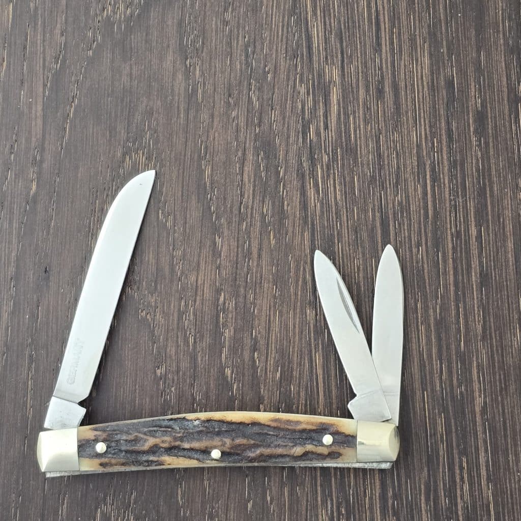 Kane Cutlery Stag Vintage 3 Blade Whittler, German Steel - Image 2