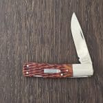 Cattaraugus K.C.C. CM-10 Japan Red Jigged Bone Lock back (no box)