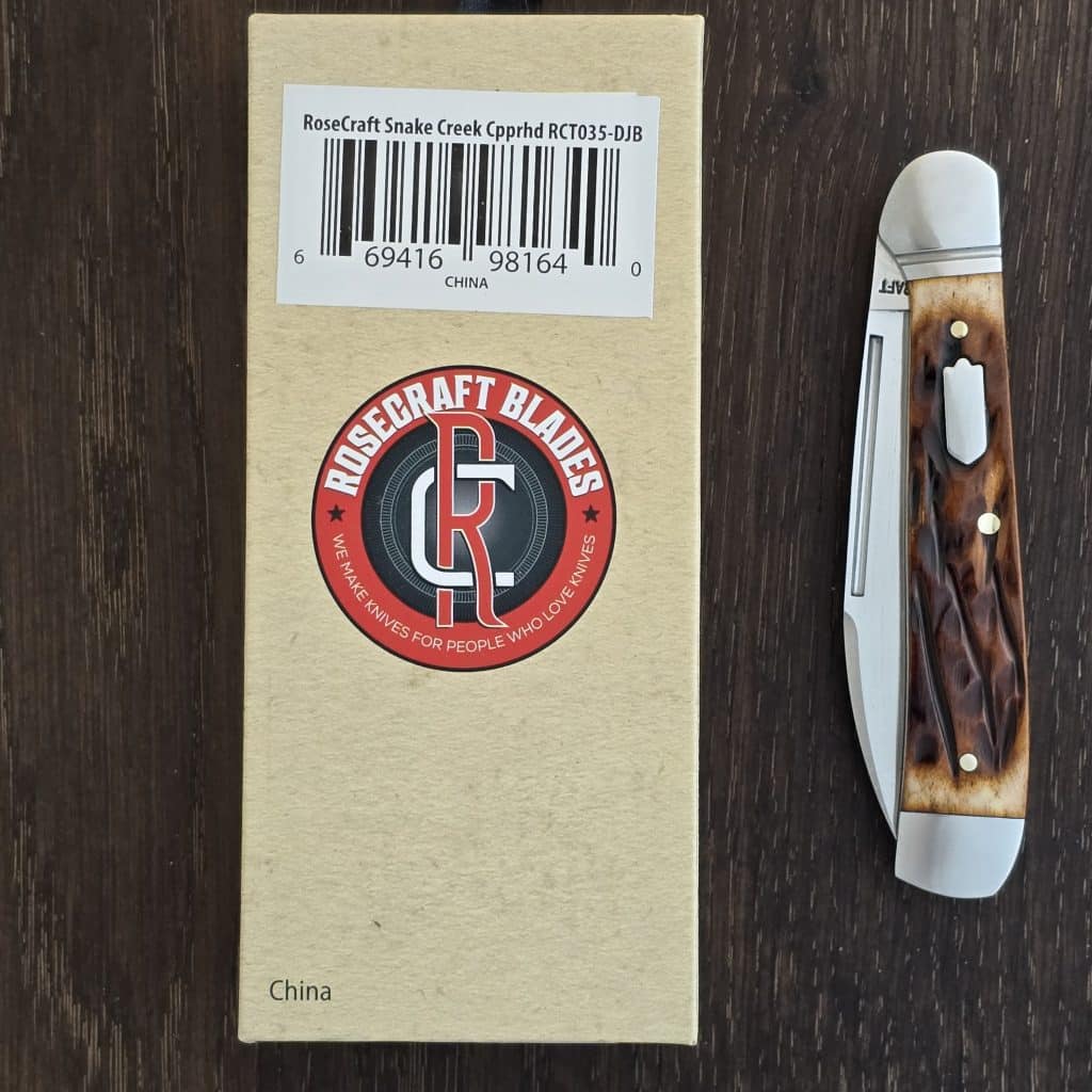 RoseCraft Blades Snake River Copperhead Dapper Jigged Bone RCT035-DJB – gallery image 3