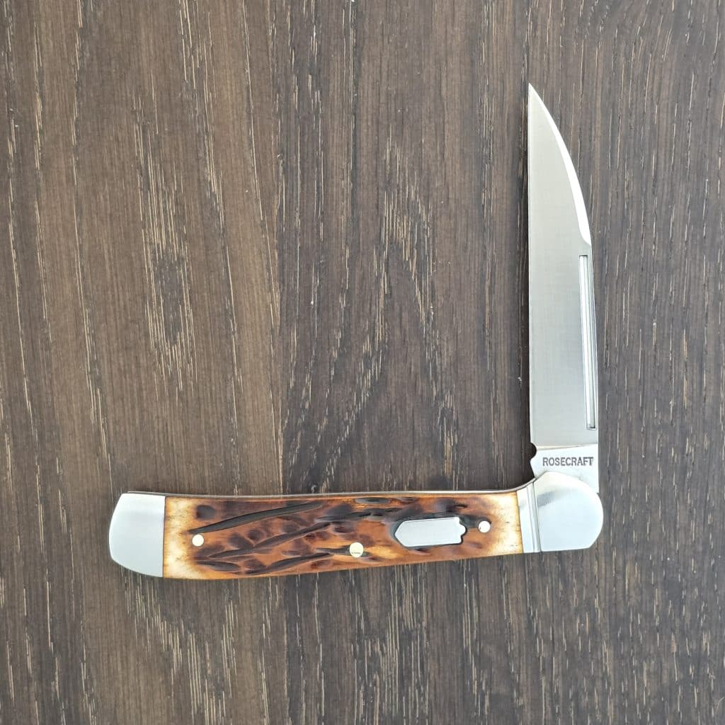 RoseCraft Blades Snake River Copperhead Dapper Jigged Bone RCT035-DJB – gallery image 2