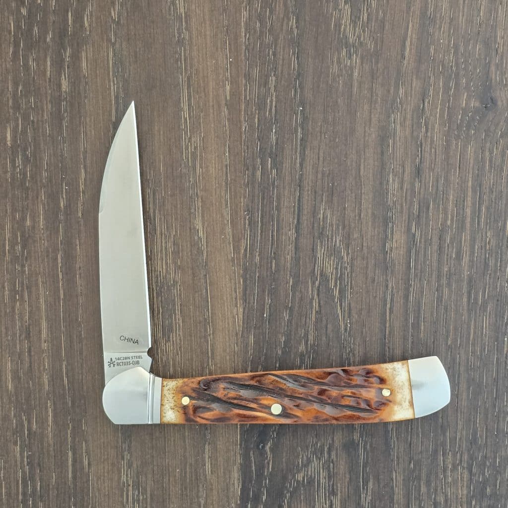 RoseCraft Blades Snake River Copperhead Dapper Jigged Bone RCT035-DJB – gallery image 4