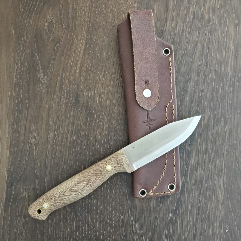 LTWK USA Scandi Switchback in A2 and Rustic Brown Matte Micarta – gallery image 2