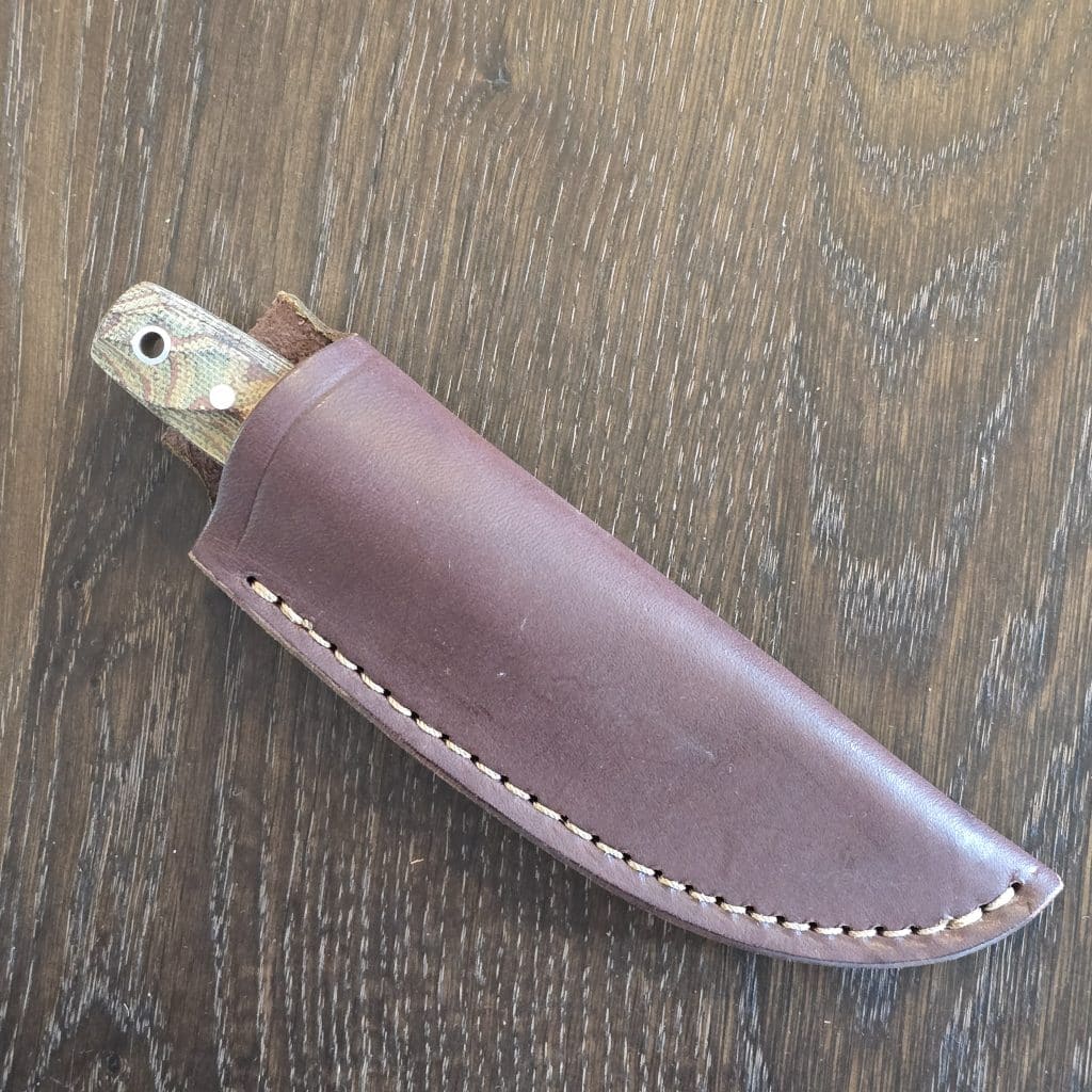 LTWK USA Pronghorn Scandi in CPM-3V and Python Twist Micarta – gallery image 5