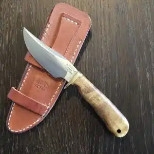 Bark River Knives BRKCA 2019 Dark Curly Maple and Brass Special Edition knife for sale