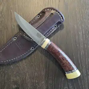 Bark River Knives Scandi 1st Production Run in Snakewood and Antique Ivory Micarta and CPM 3V (no box) knife for sale