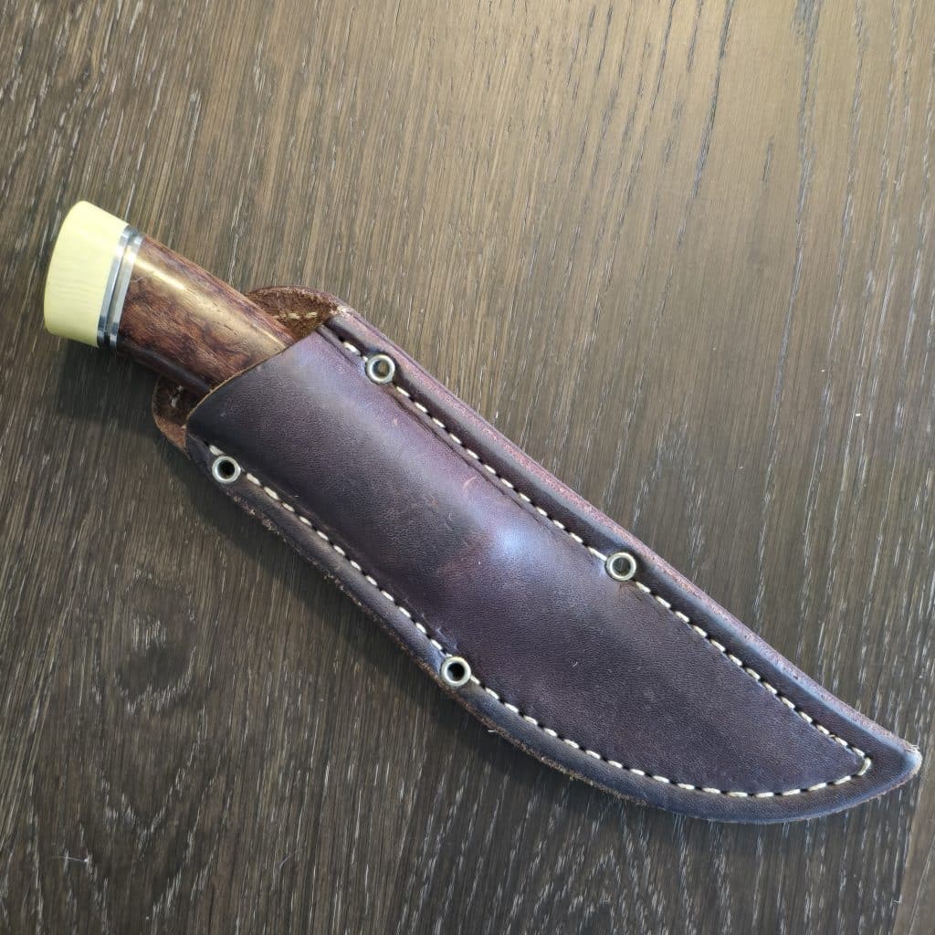 Bark River Knives Scandi 1st Production Run in Snakewood and Antique Ivory Micarta and CPM 3V (no box) knife for sale