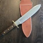 Bark River Knives Rio Grande in Green Canvas Micarta and A2 1st Production Run (no box, age patina spot on bade) knife for sale