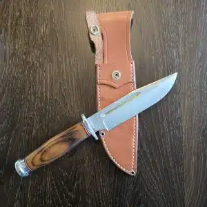 Bark River Knives Teddy in Osage Orange and A2 knife for sale
