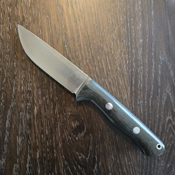 Bark River KnivesBravo-1 Rampless Black Canvas Micarta A2 – gallery image 1