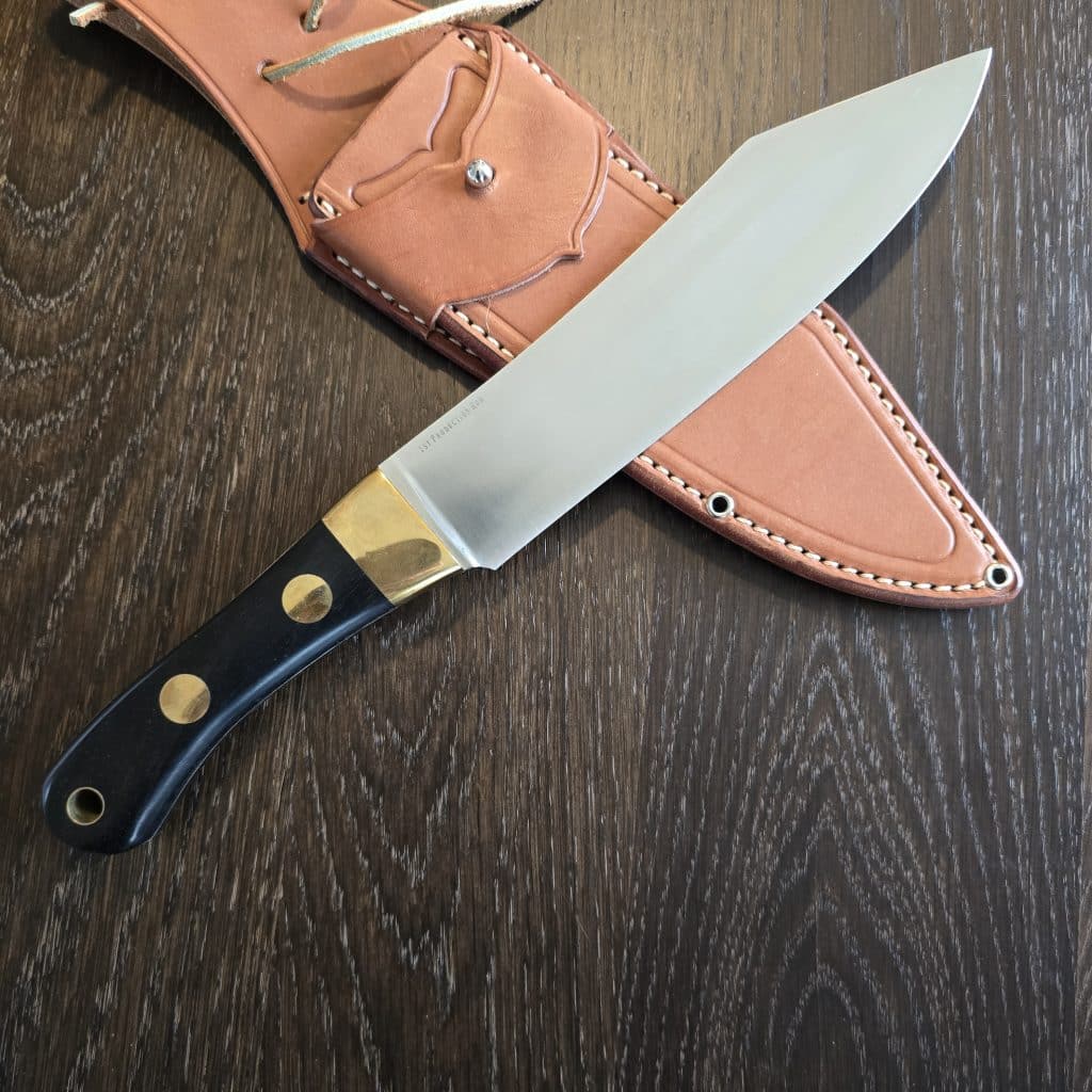 Bark River Knives Hudson Bay Camp Knife African Ebony 1st Production Run (no box) knife for sale