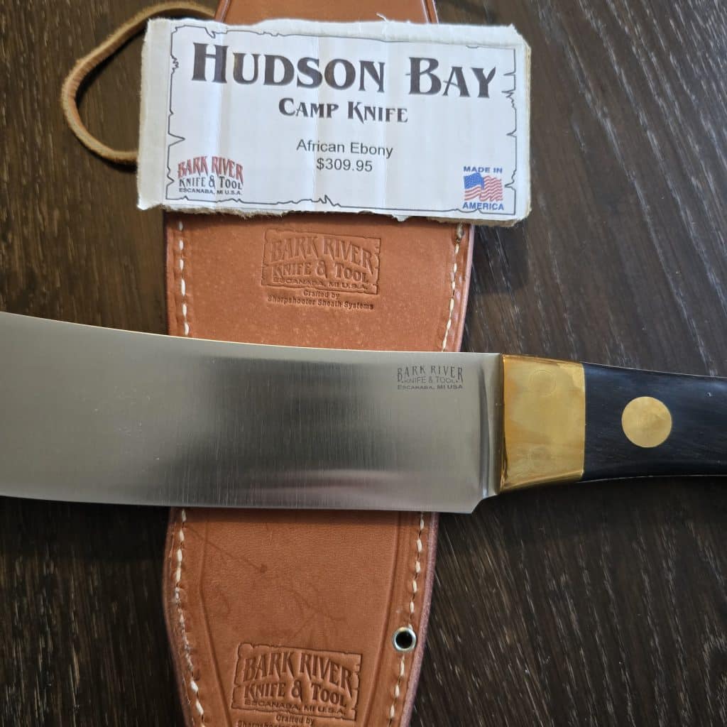 Bark River Knives Hudson Bay Camp Knife African Ebony 1st Production Run (no box) knife for sale