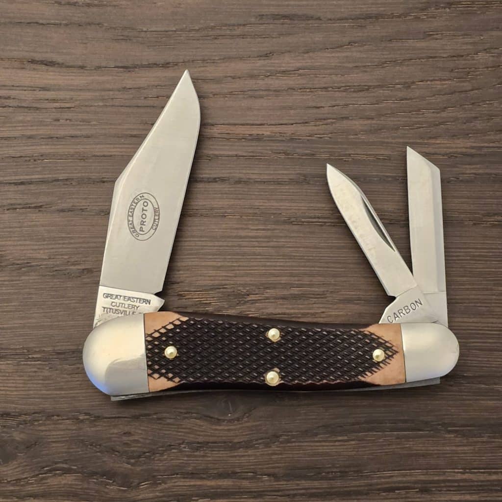 Great Eastern Cutlery #571326 Chocolate Covered Richlite PROTOTYPE knife for sale