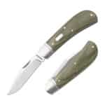 RoseCraft Blades Hatchie River Jack Light Green Micarta RCT033-LGM