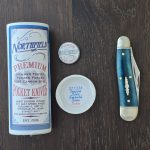 Great Eastern Cutlery #571326 Ionian Blue Smooth Bone knife for sale
