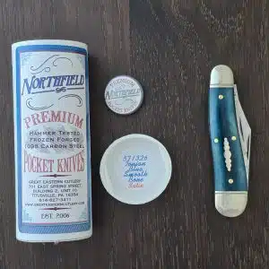 Great Eastern Cutlery #571326 Ionian Blue Smooth Bone knife for sale