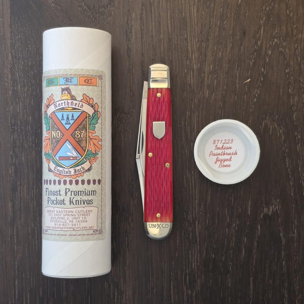 Great Eastern Cutlery #871223 Indian Paintbrush Jigged Bone knife for sale