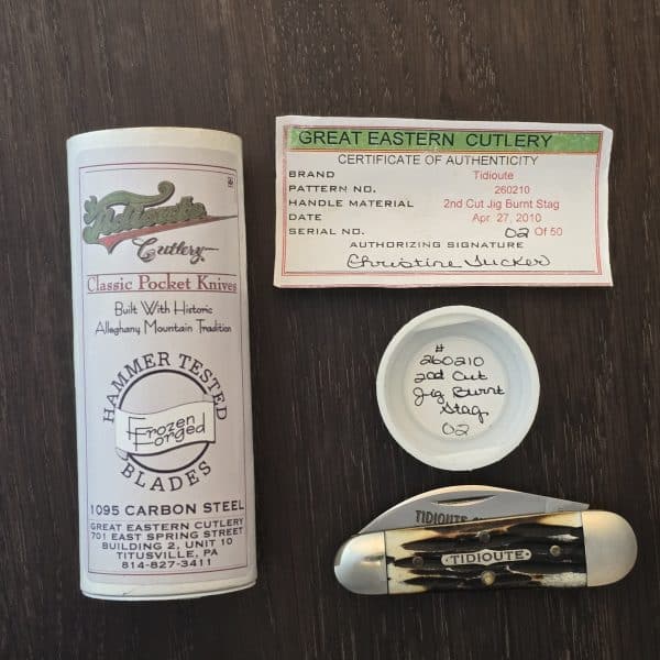 Great Eastern Cutlery #260210 2nd Cut Jig Burnt Stag SN 2 (only 50 made!) – gallery image 1