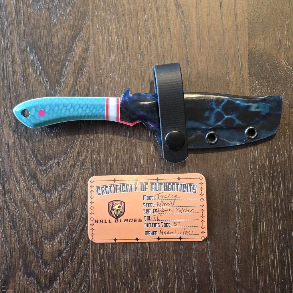Hall Blades Tracker in Nitro V and "Wood By Mohler" Scales Made By Aaron Hall – gallery image 2