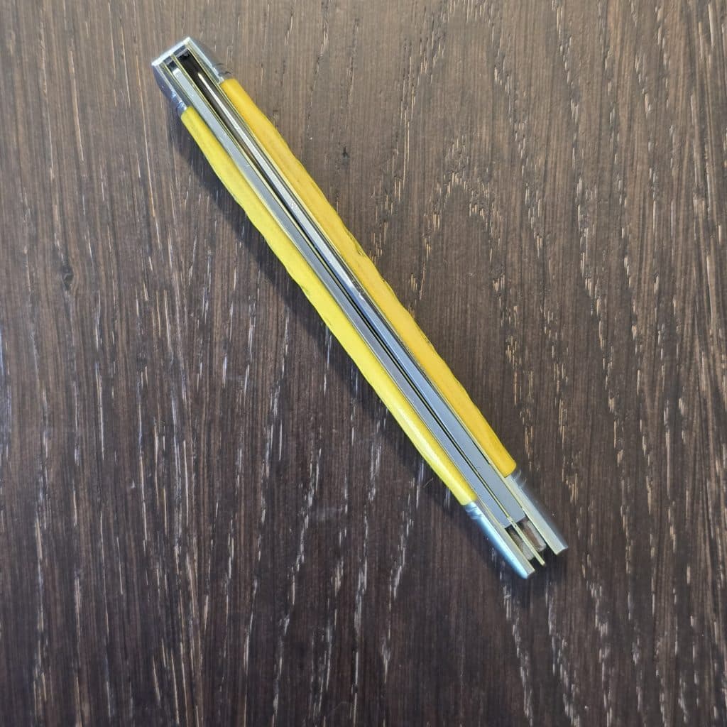 Great Eastern Cutlery #631226 SS Fish School Jigged Yellow Micarta PROTOTYPE knife for sale