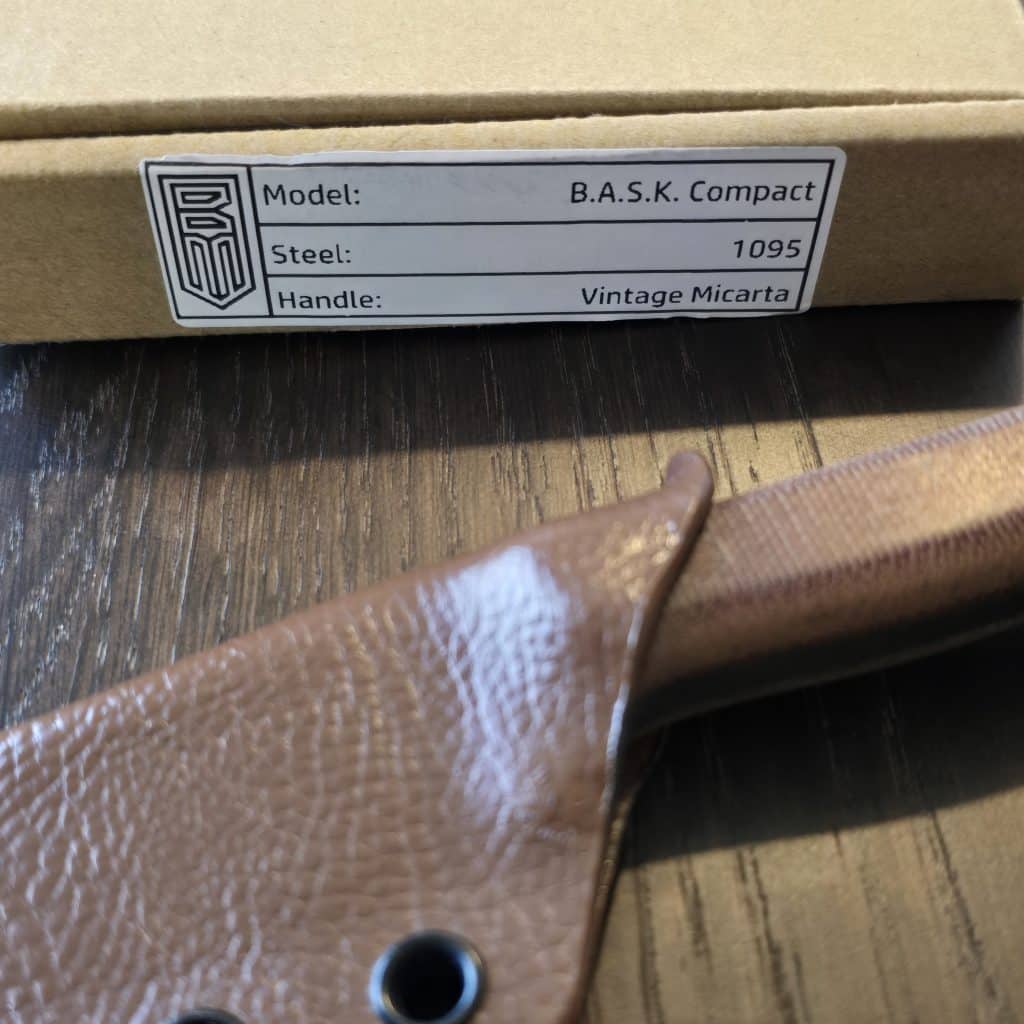 Bald Man Knife + Tool B.A.S.K. Compact in 1095 and Vintage Micarta