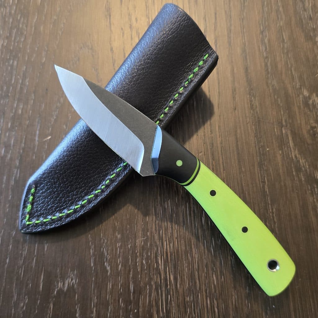 Warlander Enterprises Bush Baby in ABEL and Pistachio Linnen Micarta - Image 2