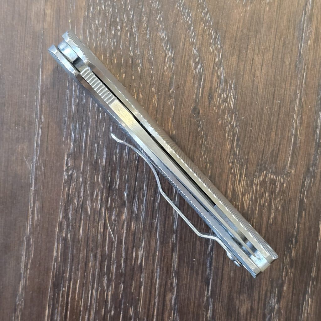 Spyderco USA Native 5 in Fluted Titanium and CPM S35VN C41TIFP5 RARE - Image 3