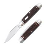 RoseCraft Birchfield Camp Jack Brown Jigged Bone RCT034-BJB knife for sale