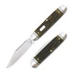 RoseCraft Birchfield Camp Jack Green Jigged Bone RCT034-GJB knife for sale