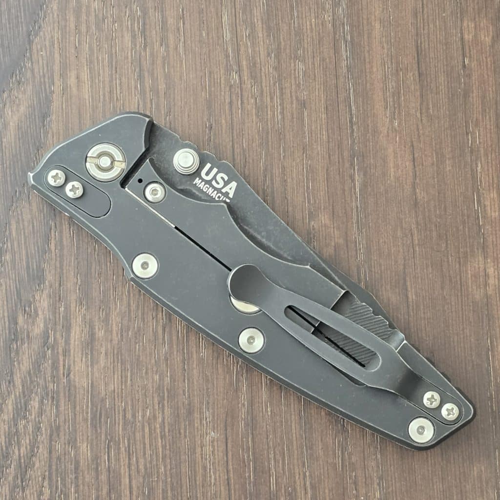 Hinderer Eklipse 3.5" Magnacut Spearpoint Non Flipper Tri-Way Battle Black in Black G10 - Image 3