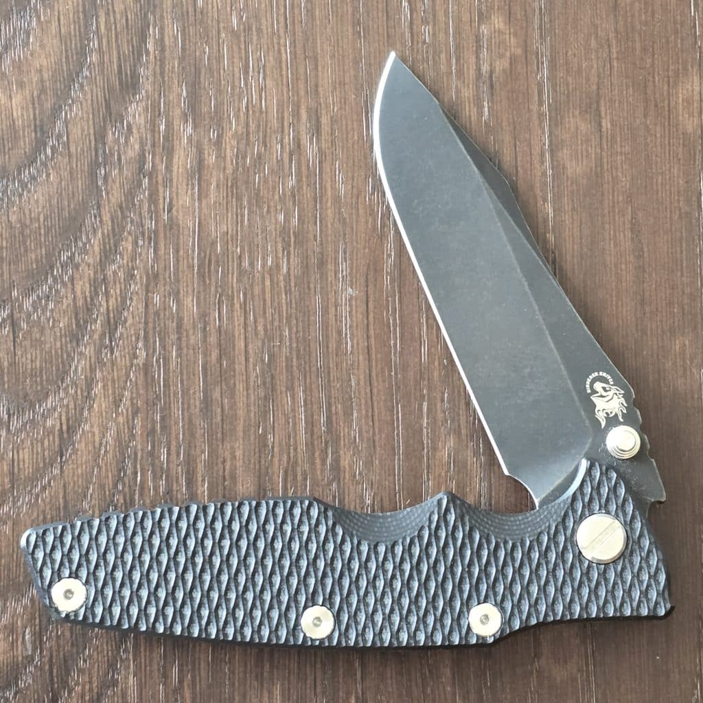 Hinderer Eklipse 3.5" Magnacut Spearpoint Non Flipper Tri-Way Battle Black in Black G10