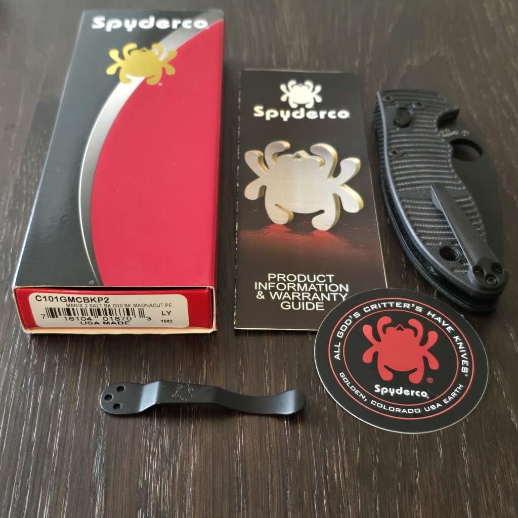 Spyderco USA MANIX2 SALT BK G10 BK MAGNACUT PE C101GMCBKP2 - Image 6