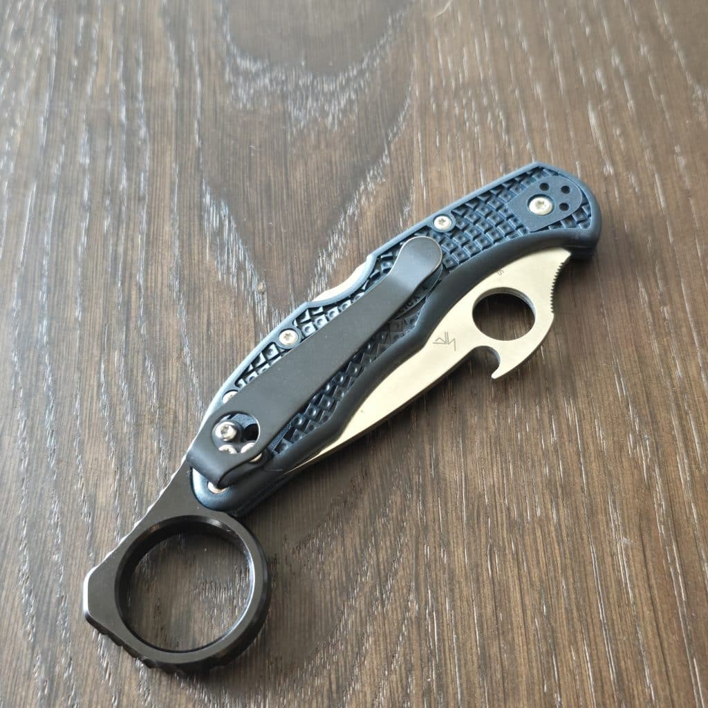 Spyderco JAPAN DELICA 4 GY FRN W VG10 PE C11PGYW - Image 4