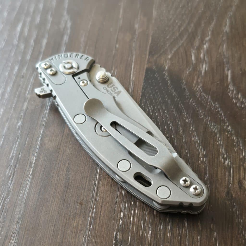 Hinderer XM-18-3"Spear Point Working Finish in Red G10 and CPM20CV with tons of Hinderer Custom Accessories - Image 4